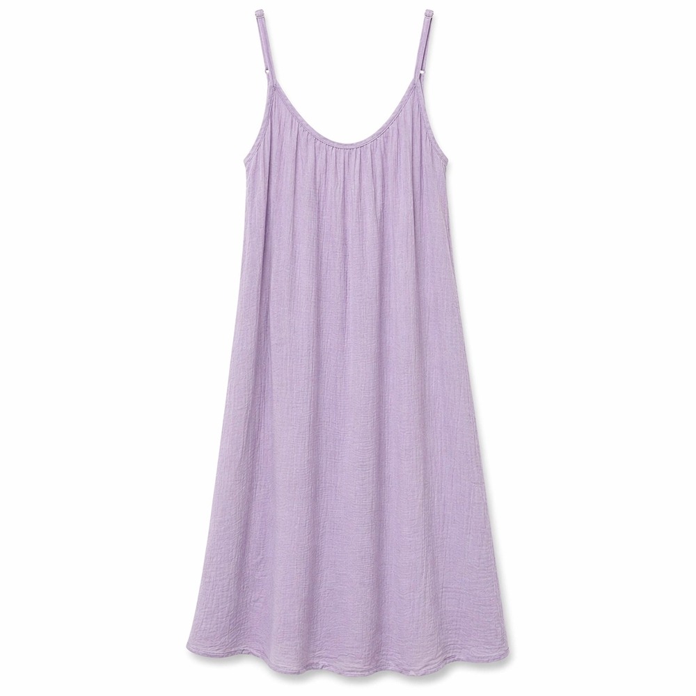 Wasabi + Mint Lavender Gauze Maxi Dress Small Boho Flowy Cottagecore